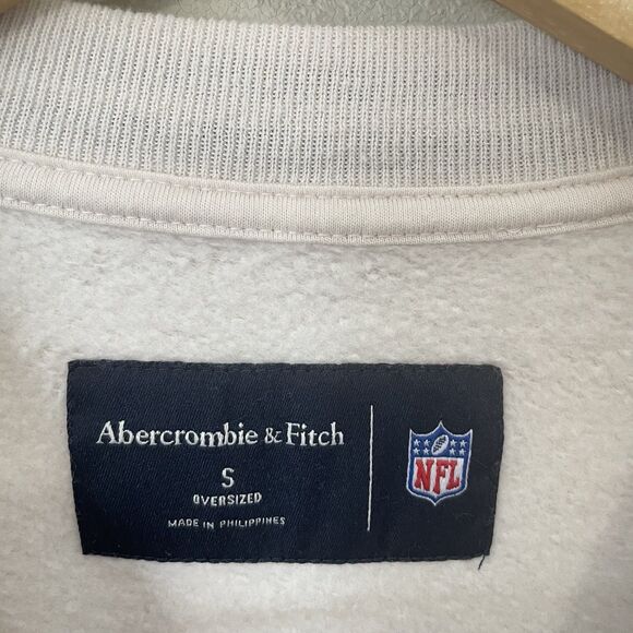 Abercrombie & Fitch San Francisco 49ers Graphic Oversized Crewneck Sweatshirt S - Picture 2 of 12
